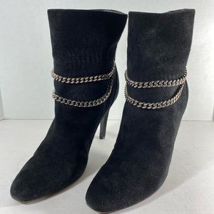YSL Suede Leather Ankle Boots Sz 39EU